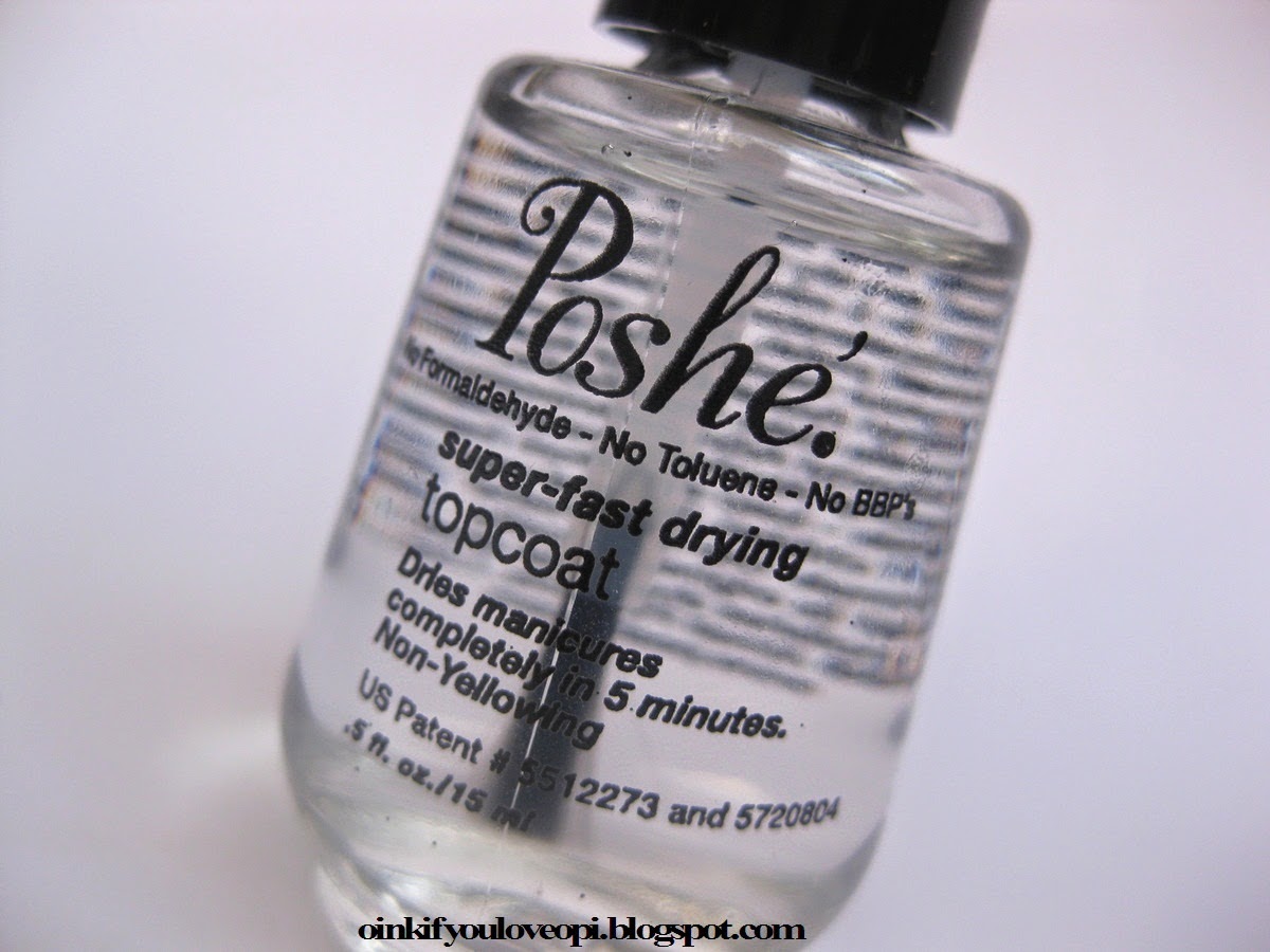 Oink If You Love OPI Poshe SuperFast Drying Top Coat
