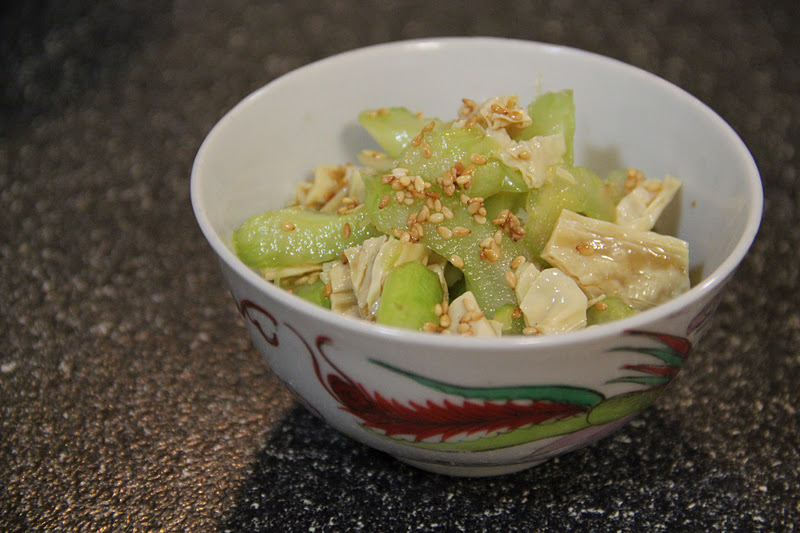 Tummy Thrills Vietnamese Celery Salad with Fu Chok