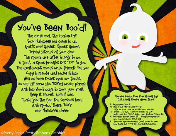 Extremely Paper, Beautiful Ribbons: Youve Been Bood Free of charge Printable graphic about You've Been Booed Printable Pdf called Wonderful Paper, Rather Ribbons: Youve Been Bood Absolutely free Printable
