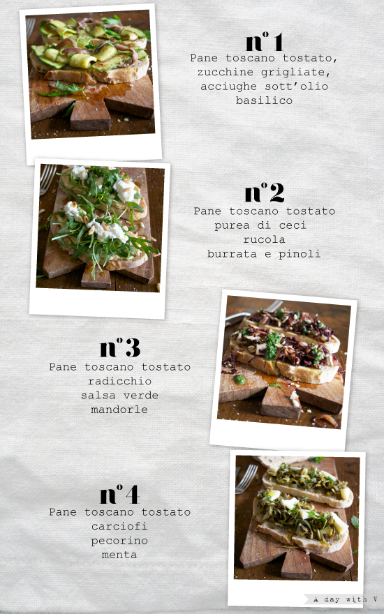 Pane, amore bruschette Bread, love