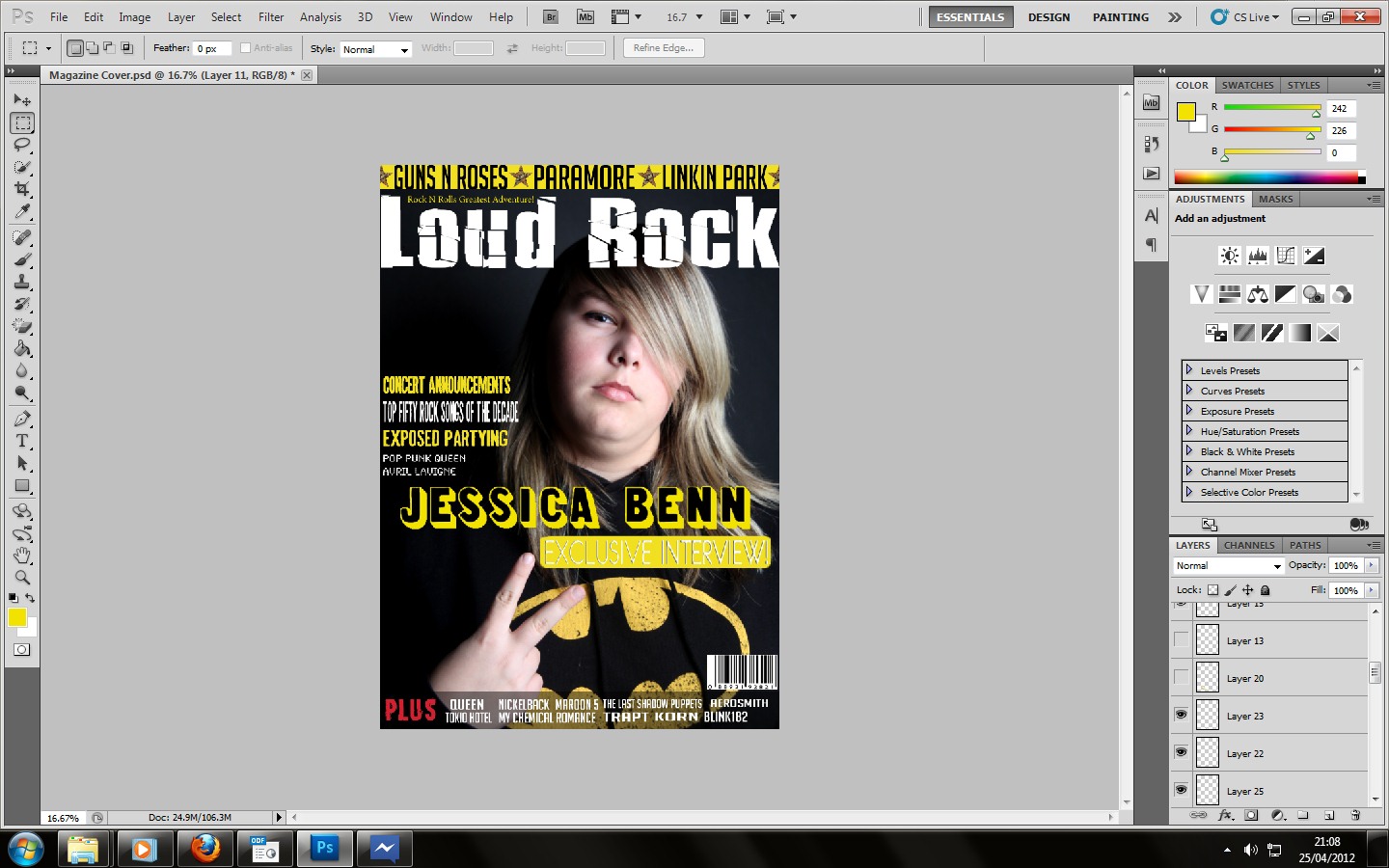 Annaleigh6025: Creation Process For My Front Cover