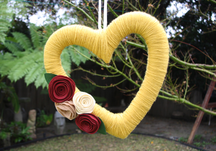 Please Note: DIY Yarn Wreath
