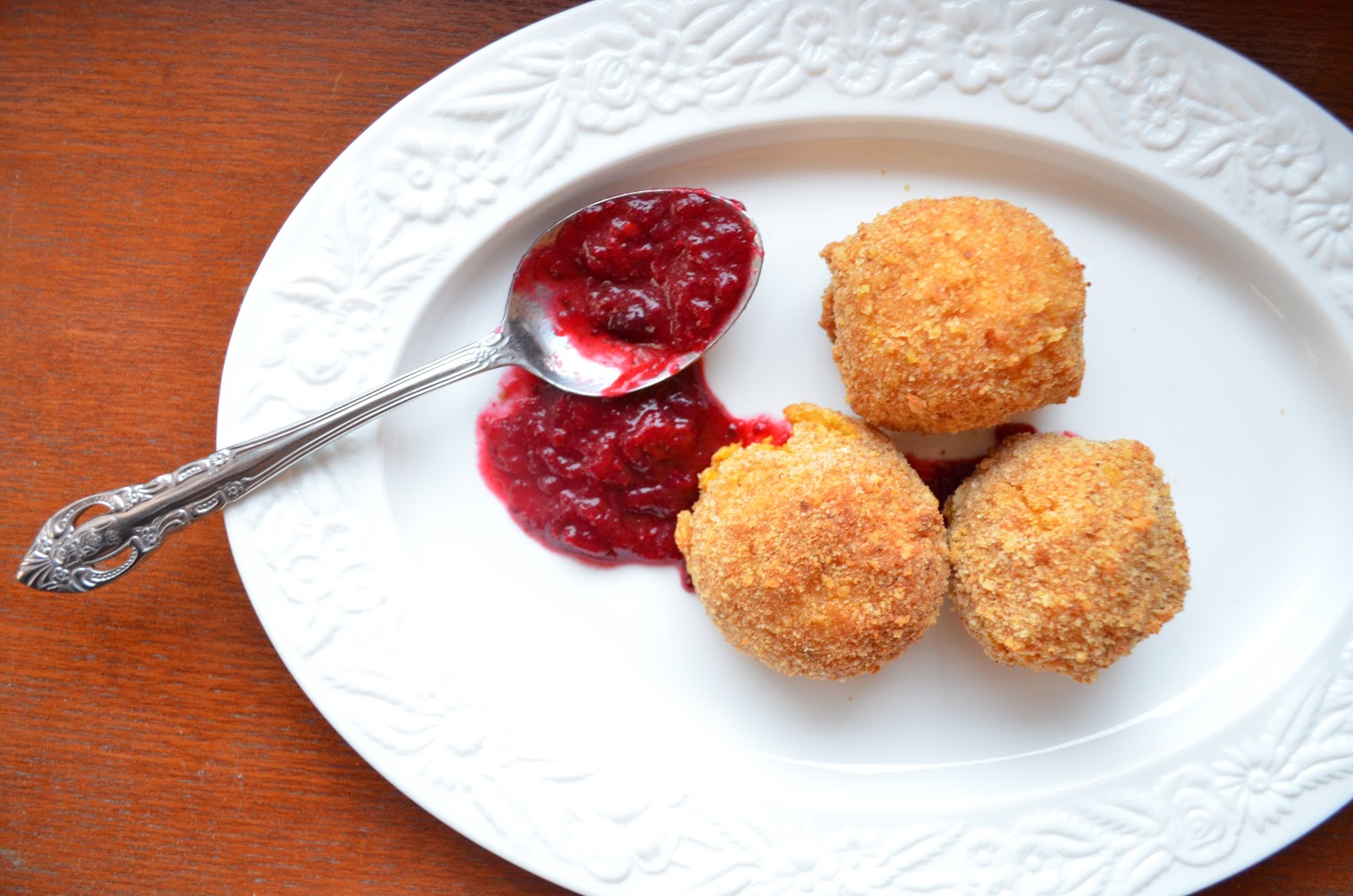 Iron Stef Pumpkin Arancini Risotto Balls With Cranberry Chipotle