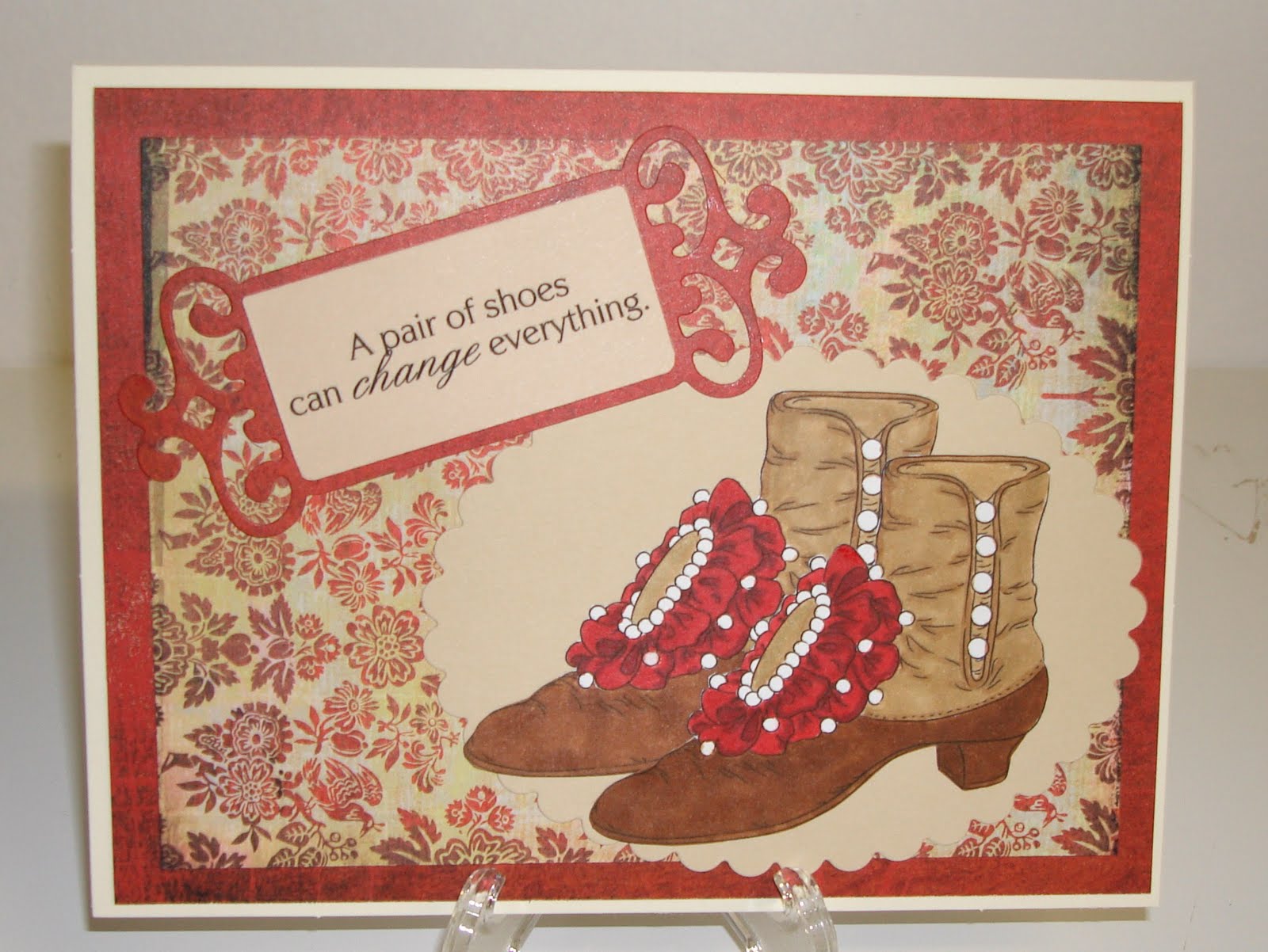 Kelly Creates Vintage Thinking of you Card