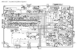 Skema TV SHARP 14S20MKII  14Q20MKII 14Q25MKII IX3368