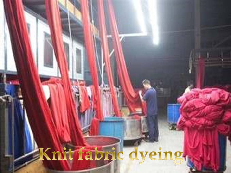 knit fabric dyeing