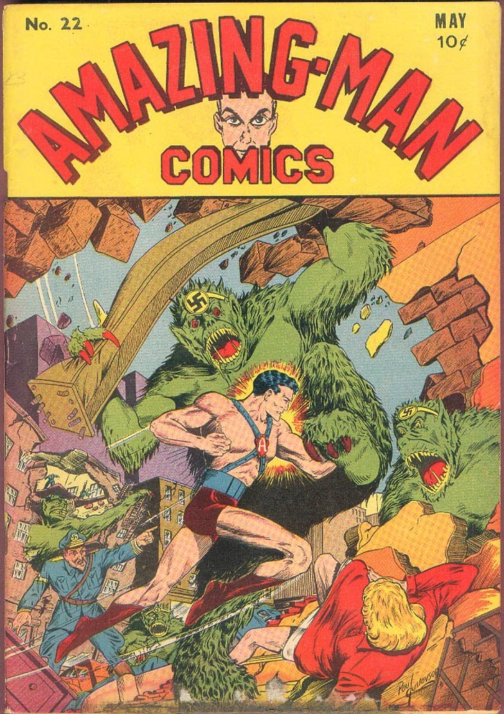 Read online Amazing Man Comics comic -  Issue #22 - 1