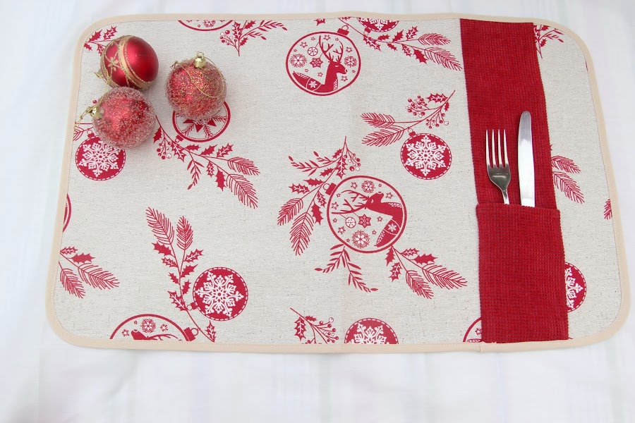 #NavidadFácil DIY: Cómo hacer un mantel individual decoración navidad