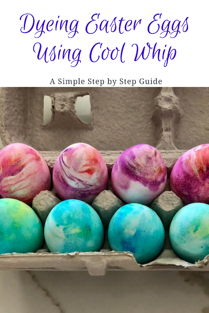 Dyeing eggs using Cool Whip Method