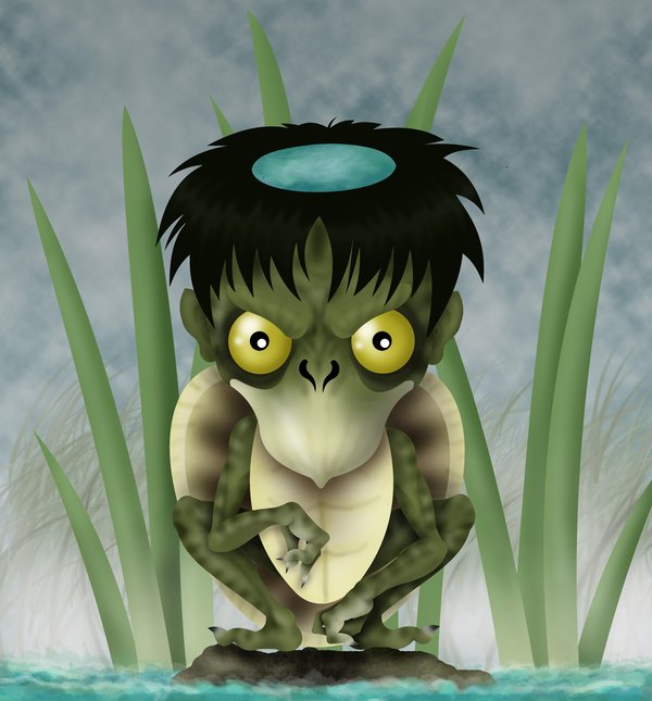 AGUA MITOLOGIA JAPONESA KAPPA (YOKAI) .SUIJIN.