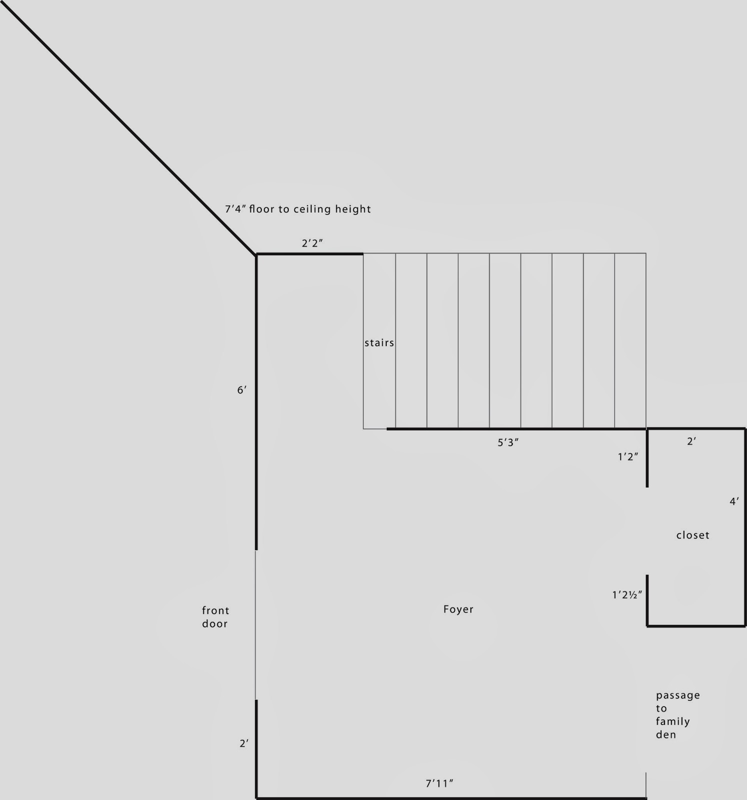 Jess The Miscellaneous: Hallway Floor Plan