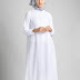 Baju Muslim Putih Polos