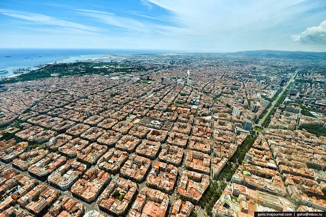 L'Eixample, Barcelona diseño bloque ortogonal