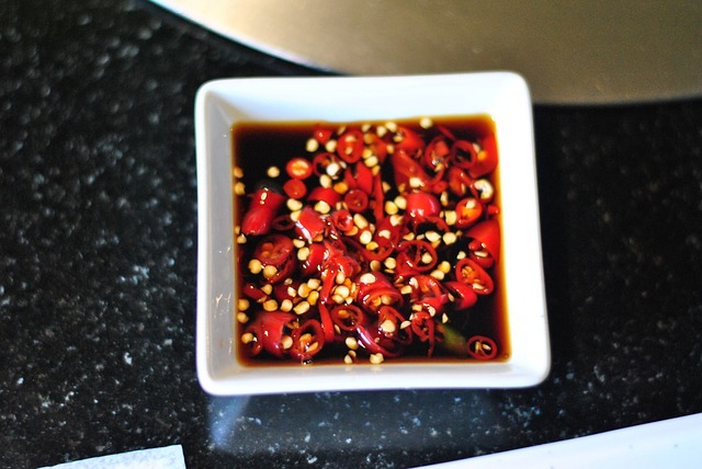 Chili sauce at Hainanese Delights
