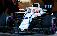 Robert Kubica F1 Williams 2018 test in Abu Dhabi