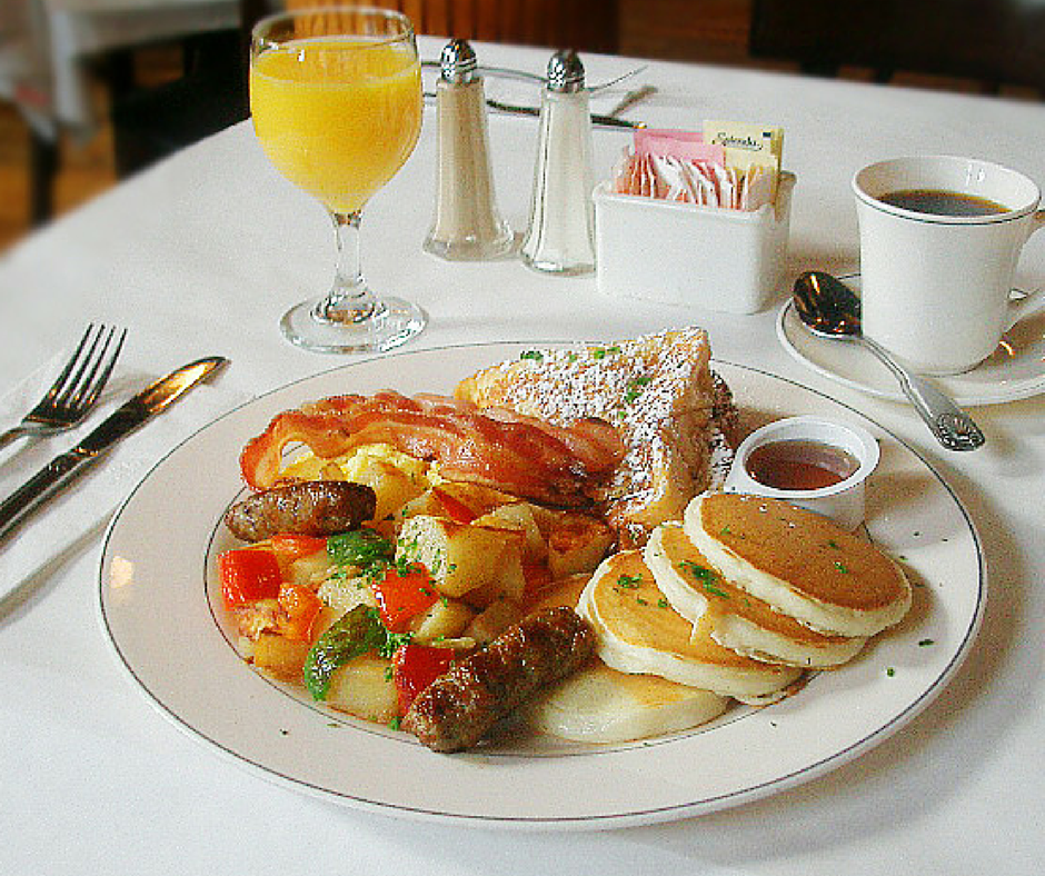 Завтрак обед и ужин на английском