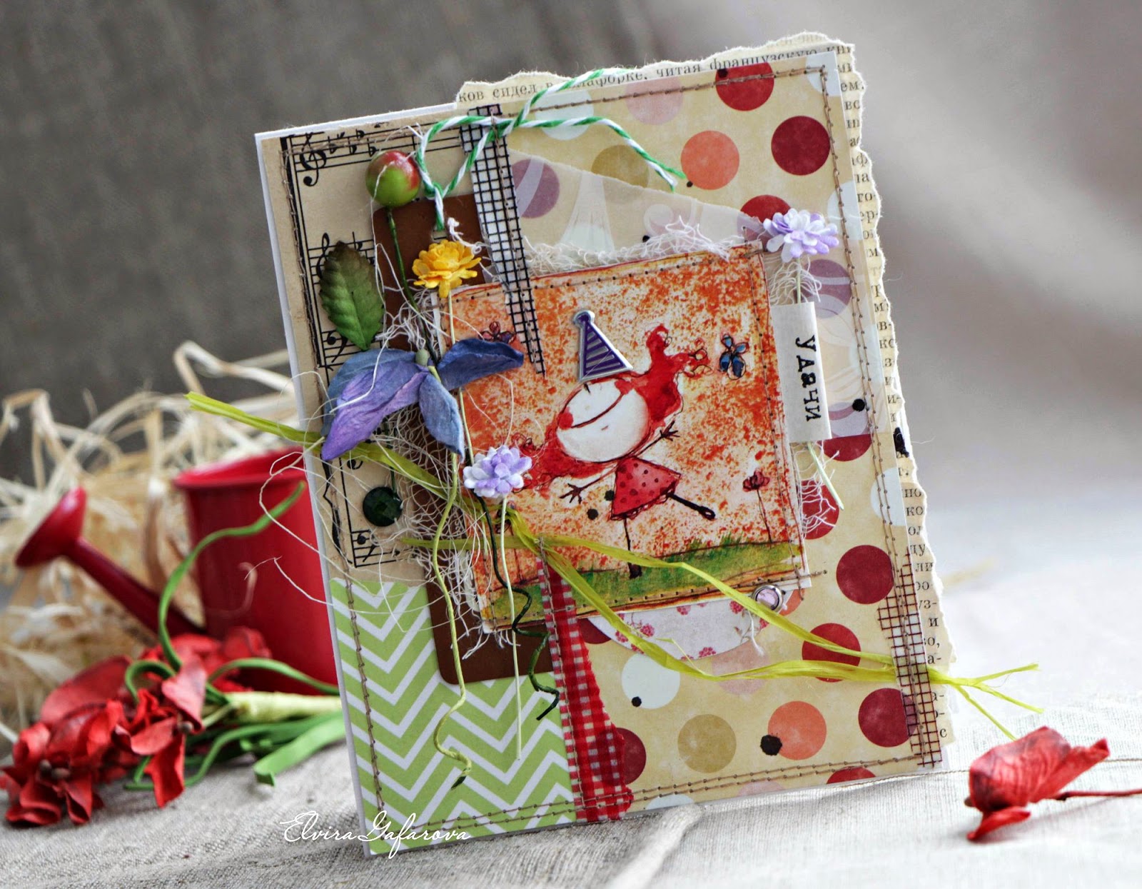 моё вдохновение: CD box для Ромки и две открытки...