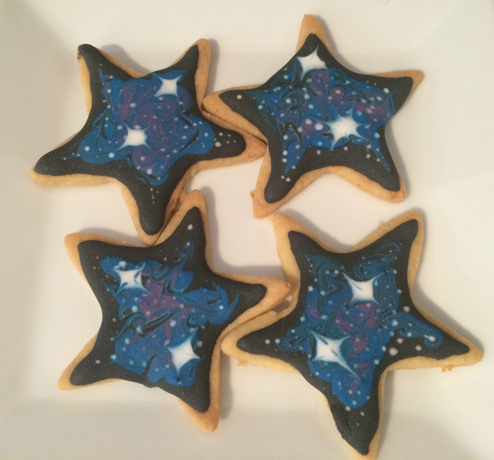 AlyssiaRose The Great Bloggers Bake Off Week Two Galaxy Iced Biscuits