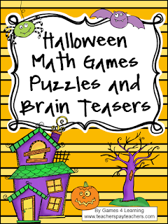 Fun Games 4 Learning: Halloween Math Freebies!