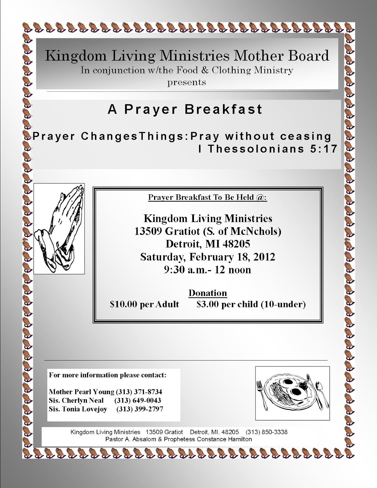 Prayer Breakfast Program Ideas