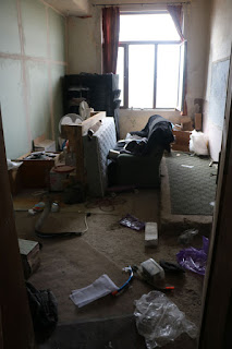 The twin room ready for clearing The twin room ready for clearing