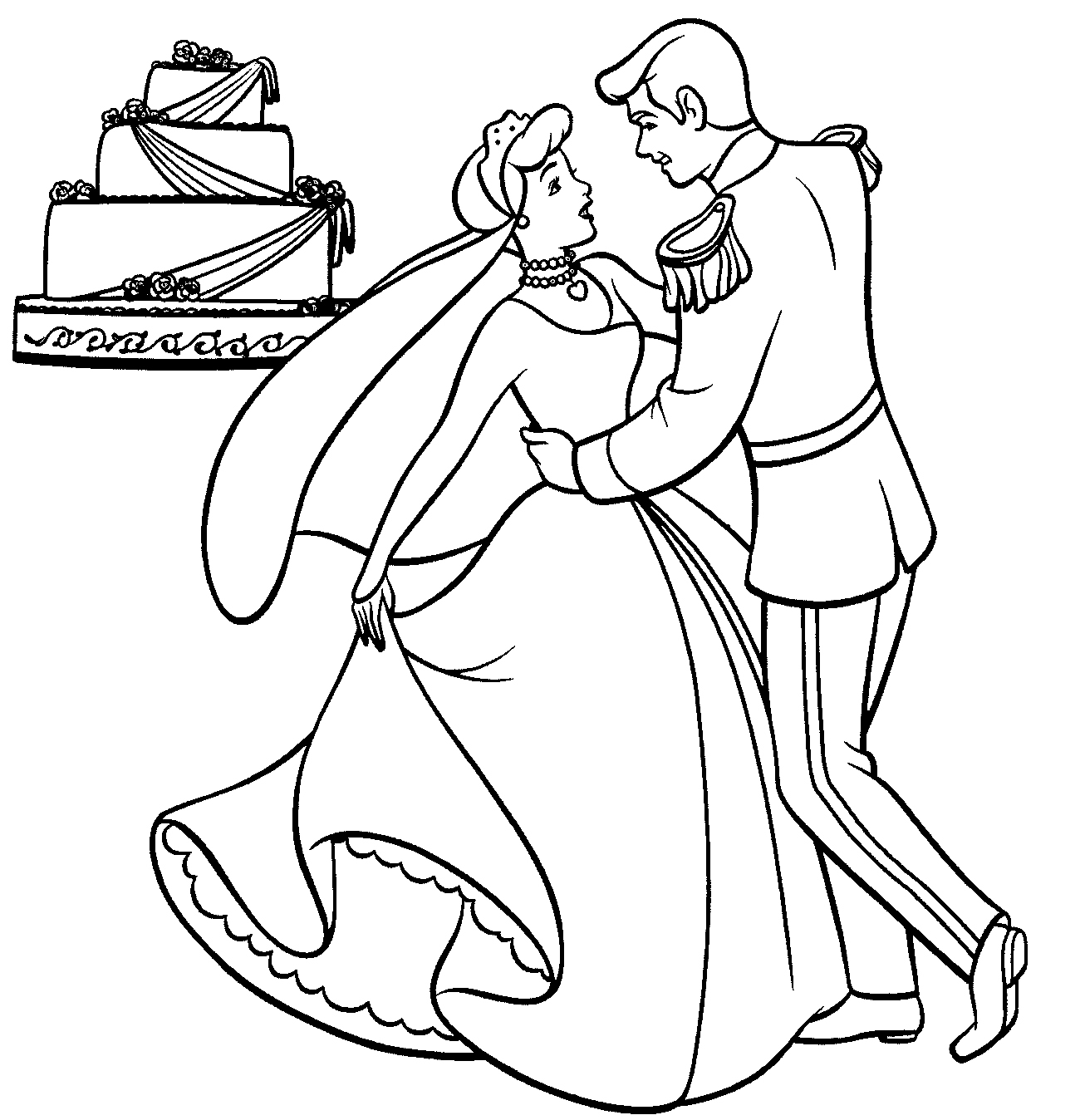Cinderella Coloring Pages | Team colors