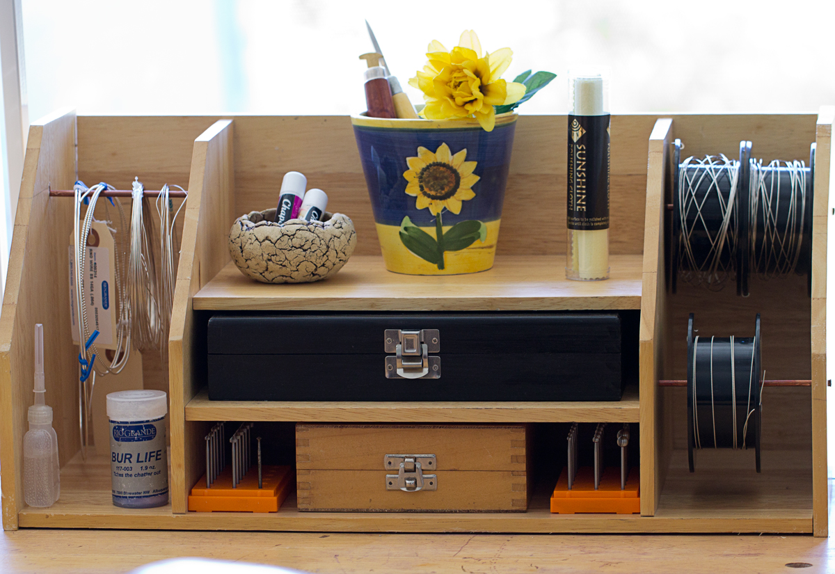 Love My Art Jewelry Handmade lazy susan tool organizer...and giveaway