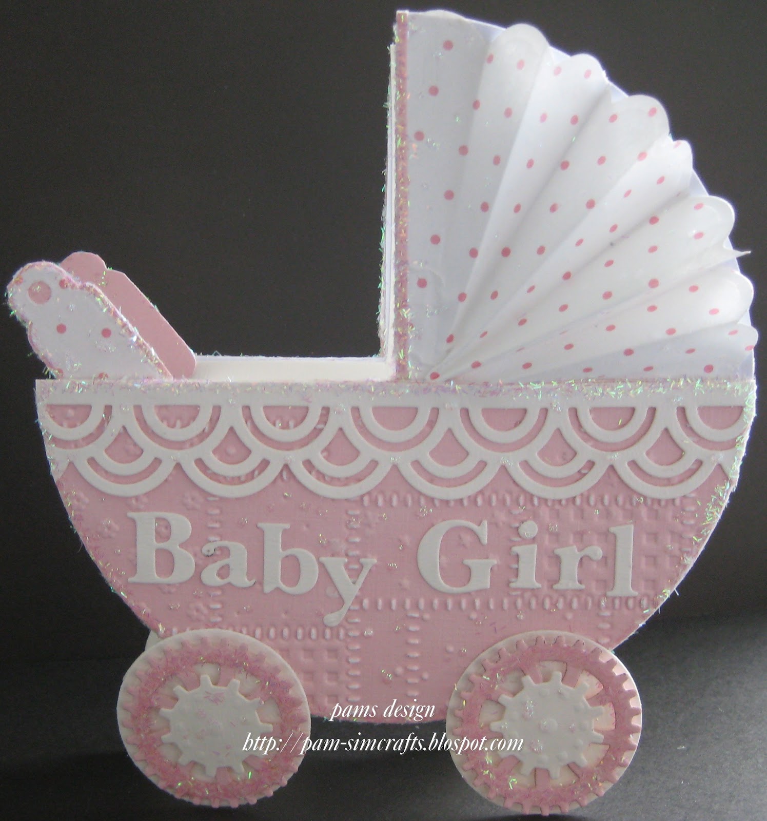 pamscrafts Baby Pram card
