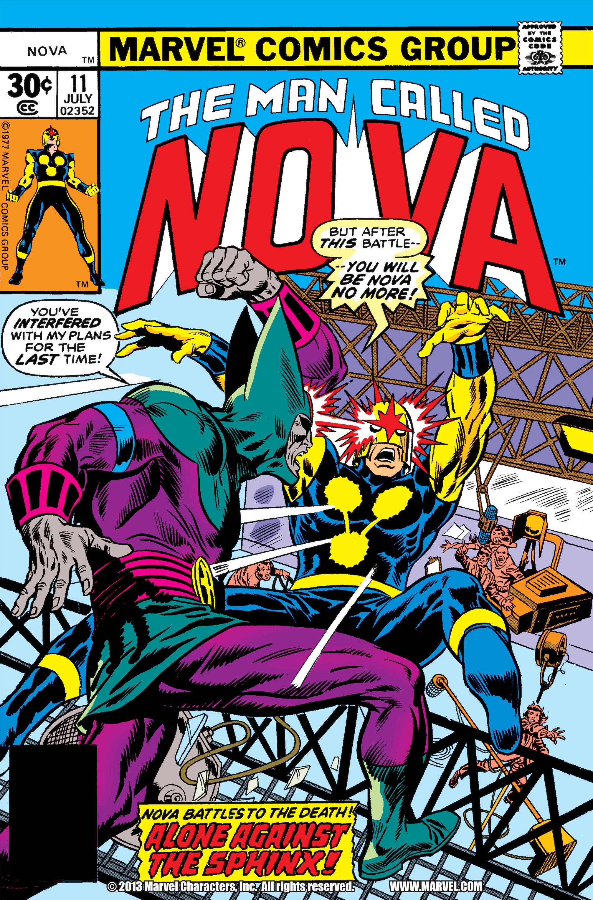 Read online Nova (1976) comic -  Issue #11 - 1