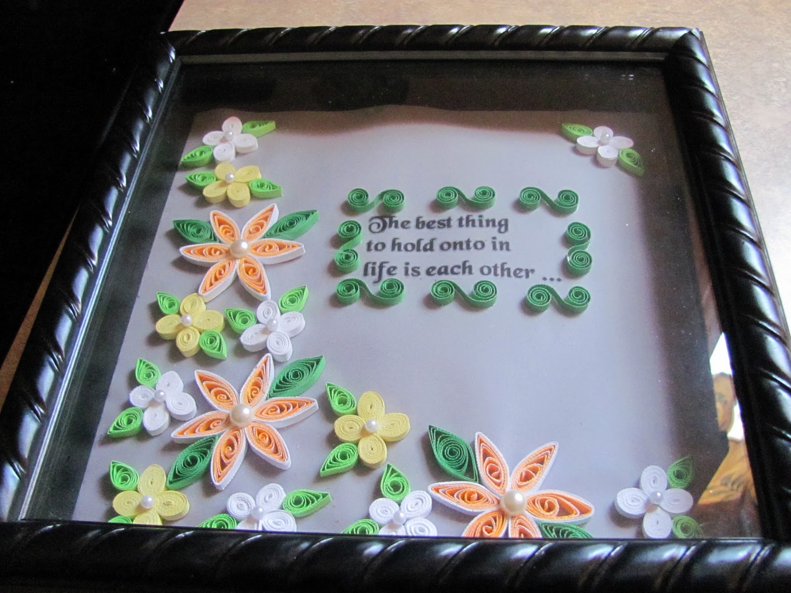 Chillin with Quillin (By Paula Hogue ) Quilled flowers with quote's