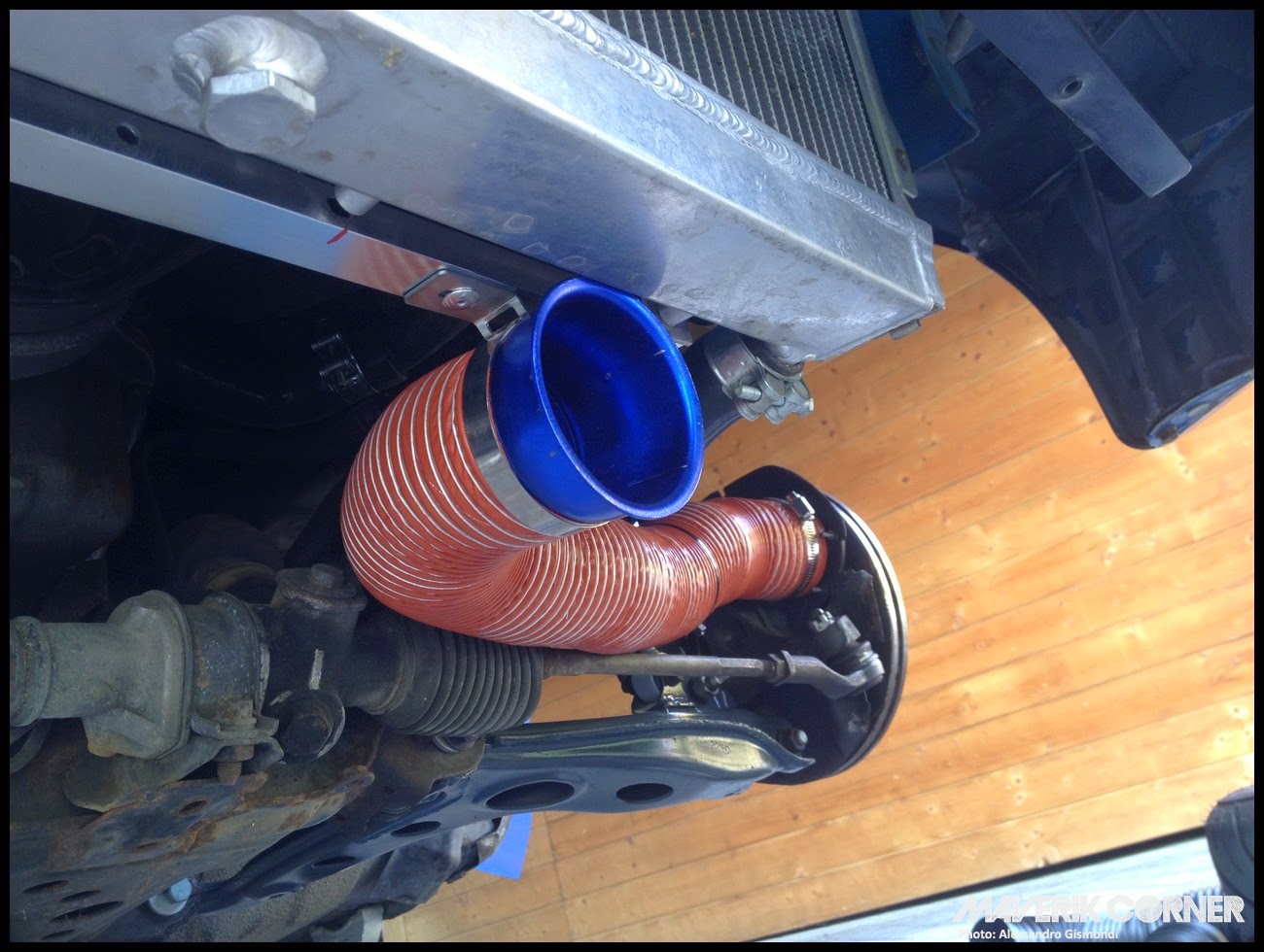 Maverik Corner MX5 NA Rebuild DIY Brake Duct 2