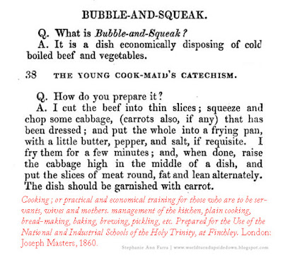 Civil War Recipes Bubble and Squeak 1860s