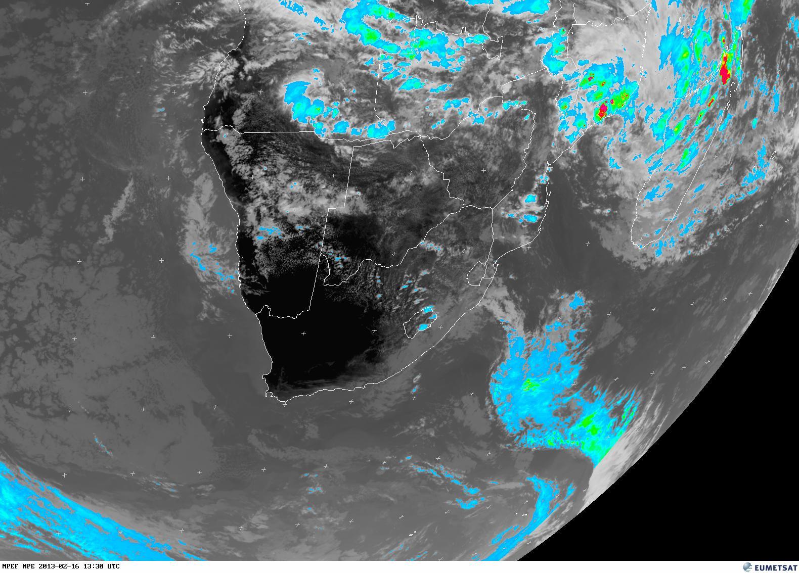 SA Weather and Disaster Observation Service SA Weather Satellite Image