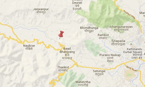 kalanki kathmandu earthquake map