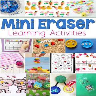 mini eraser activities 