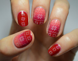 nails christmas ombre jumper nail inspired