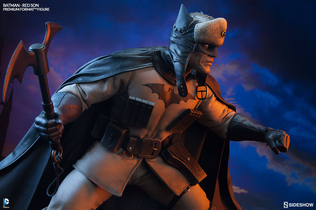 Estátua fodástica do Batman Red Son da Sideshow Collectibles - supervault