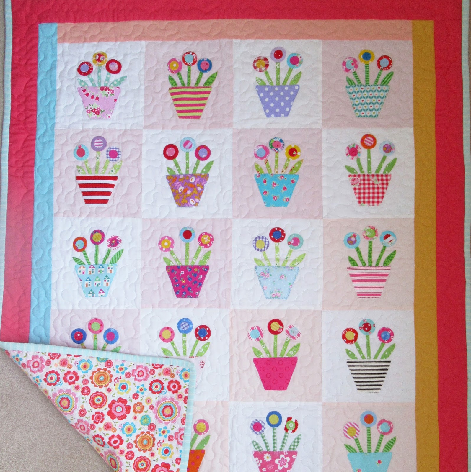 Helen Philipps Flower Pots Quilt