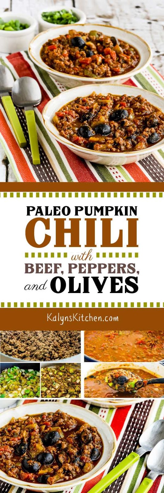 Paleo Pumpkin Chili with Beef, Peppers, and Olives Kalyn's Kitchen
