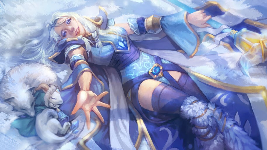 Crystal, Maiden, Dota 2, Oriental Snow, 4K, #5.2074