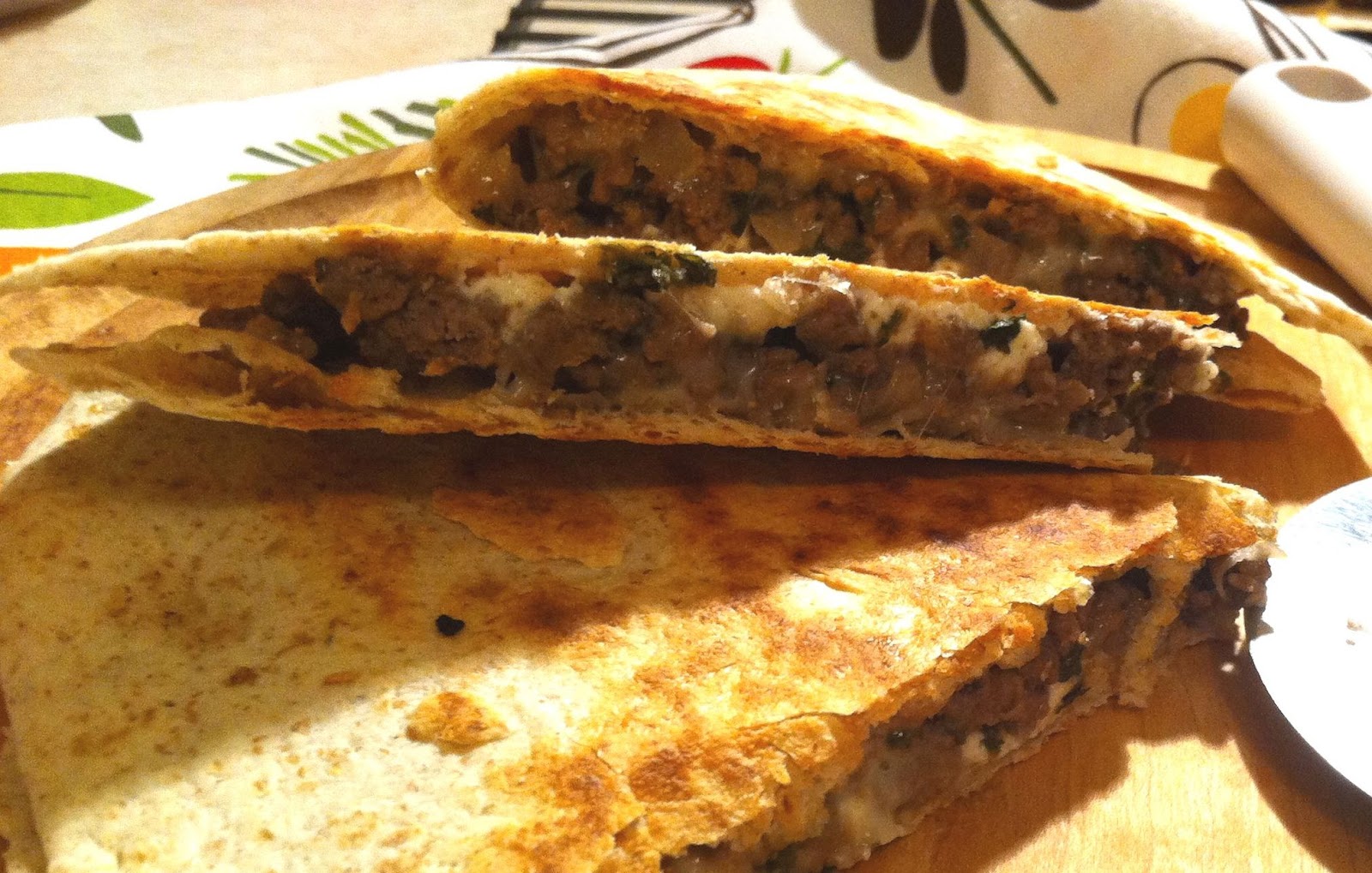 Skinny Simple Recipes Ground Beef Feta inspired Turkish “Gozleme”