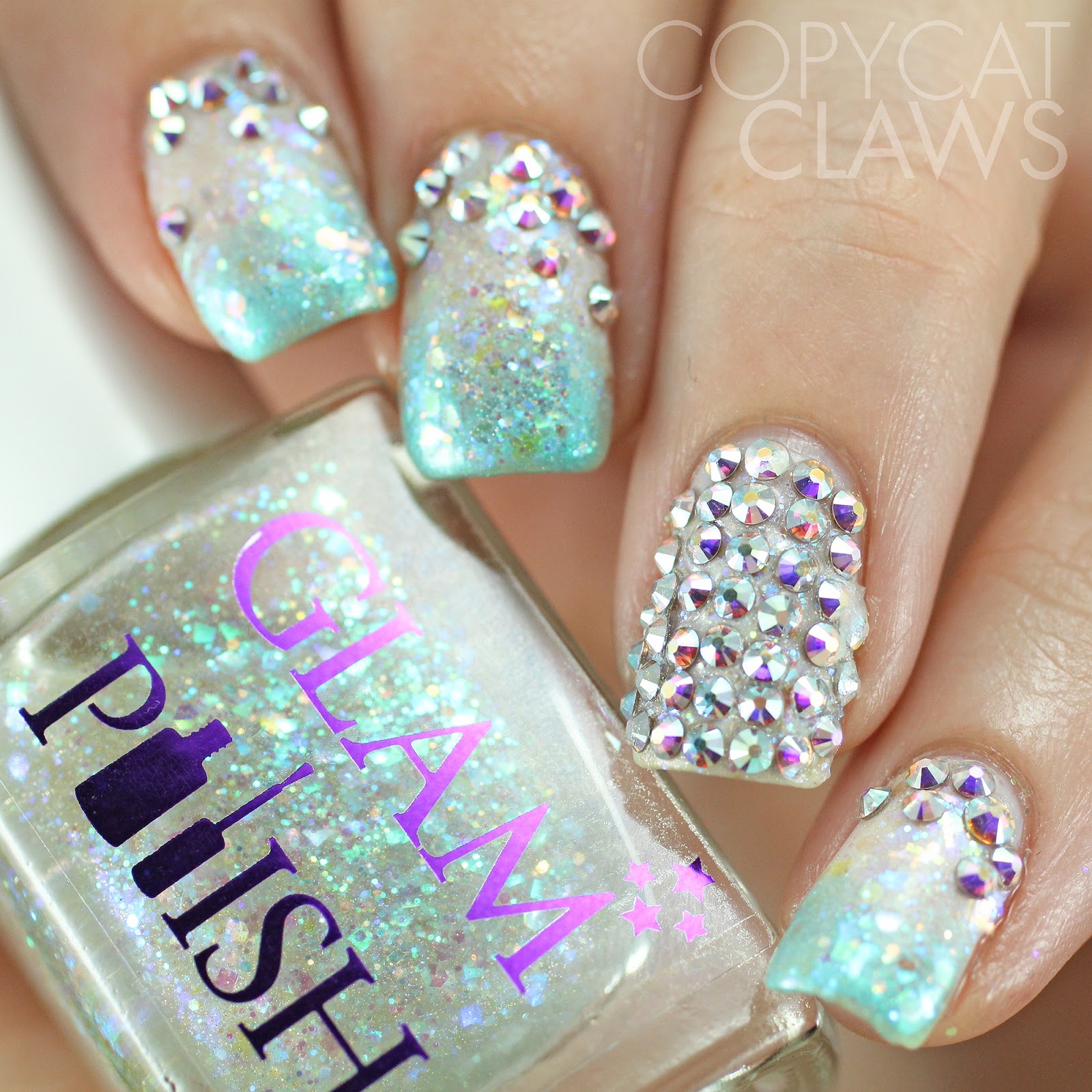 Copycat Claws: Swarovski Crystal Nails - Inspired by Pinterest