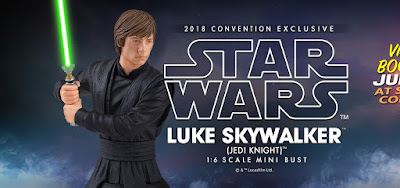 San Diego Comic-Con 2018 Exclusive Star Wars Return of the Jedi Luke Skywalker Jedi Knight Edition Mini Bust by Gentle Giant