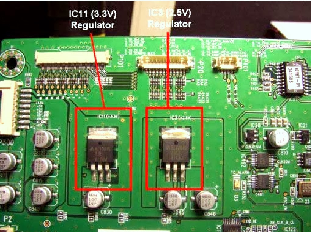 Electro help: HITACHI PLASMA TV - 42EDT41 - HORIZONTAL LINE FAULT