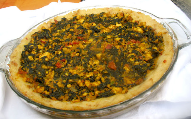 aloo palak paneer pie