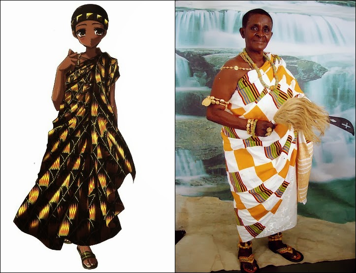 Japanese Anime in various traditional African attire | Lipstick Alley