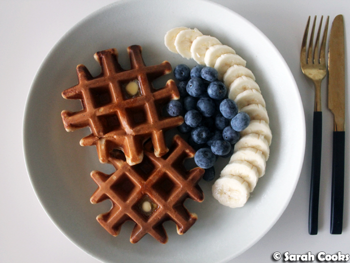 Sarah Cooks Cottage Cheese And Oat Protein Waffles