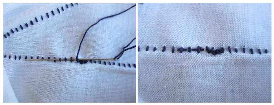 mis nancys, mis peques y yo, tutorial aplique camiseta festón remate