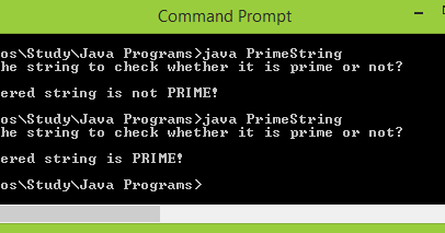 Prime String concept and program in Java - Explained