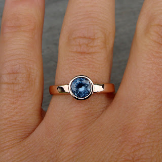 sapphire rose gold